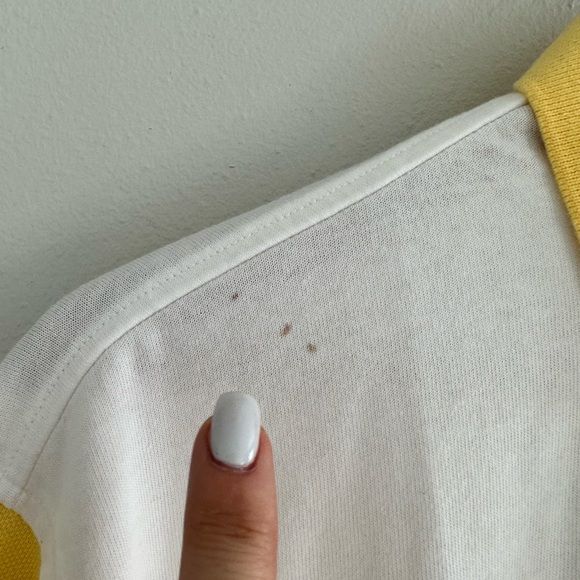 Tommy Hilfiger Men’s Yellow & White Striped Polo NWT Sz: Med - Picture 2 of 7